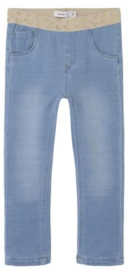 Produktbild von NAME IT Mädchen Nmfsalli Slim SWE Jeans 1190-Bo Noos, Light Blue Denim, 104