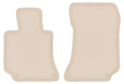 Produktbild von DURBAN Beige Velours-Fußmatten vorne für Mercedes E W212 Limousine, Kombi, Coupé (2009-2016)