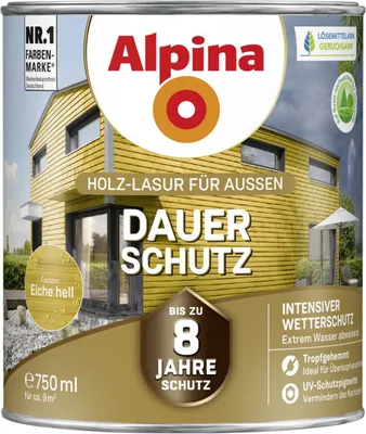Produktbild von Alpina Dauer-Schutz 0,75 L eiche hell