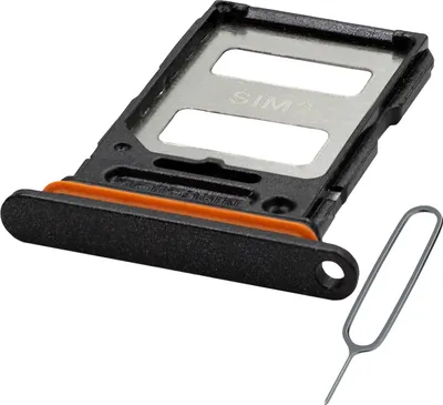 Produktbild von MMOBIEL Dual-SIM- Kartenhalter Für Xiaomi Redmi Note 13 Pro Plus - SIM-Tray  Schwarz