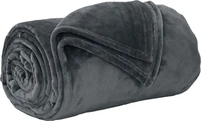 Immagine prodotto di vidaXL Coperta in pile grigio scuro 150 x 200 cm