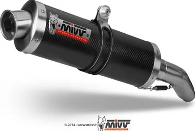 Produktbild von Mivv Auspuffanlage Sport Oval carbon mit ABE kompatibel mit Honda CBR 600 F