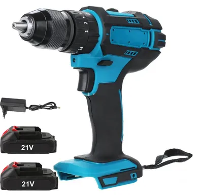 Image de Perceuse-visseuse à percussion 3-en-1 - 4000 tr/min - 520 Nm - Mandrin de 10 mm - 2 batteries
