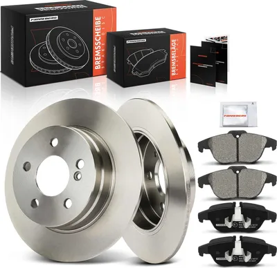 Productafbeelding van Frankberg 2x remschijven 4x remblokken achteras voor Benz C-Klasse W