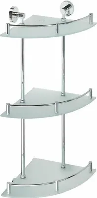 Immagine prodotto di Mensola da bagno Bemeta OMEGA tripla mensola angolare in vetro