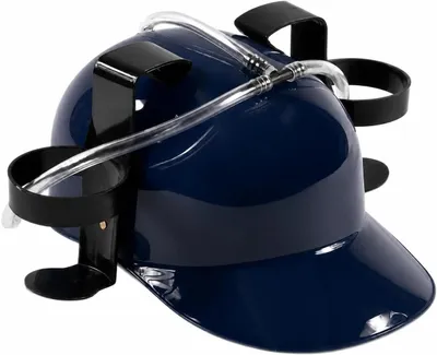 Imagen del producto de Drinkhelm: Disfruta bebiendo sin usar las manos, ¡y diviértete! - Casco para beber ideal para fiestas, festivales y carnavales. - Soporte ajustable