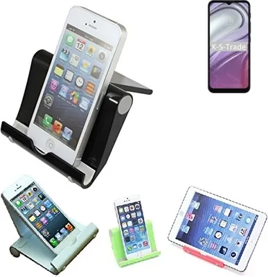 Produktbild von K-S-Trade Handy-Ständer kompatibel mit Motorola Moto G20 faltbarer Tischständer Smartphone Tablet Halterung Reise