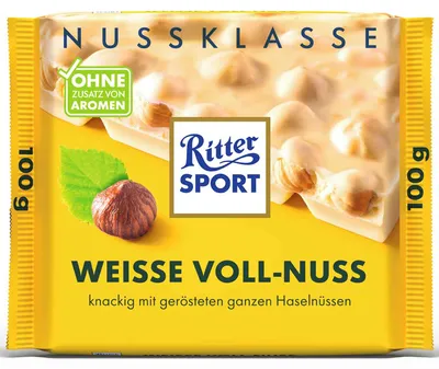 Immagine prodotto di Ritter SPORT 5215855007 Ritter SPORT Weisse Voll-Nuss Schokolade 100,0 g