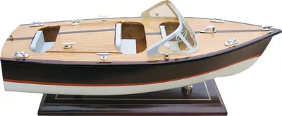 Produktbild von Sportboot Modellschiff Holz Schiff - kein Bausatz