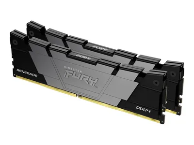 Produktbild von Kingston Technology FURY 16GB 4000MT/s DDR4 CL19 DIMM (2er-Kit) Renegade Black, 16 GB, 2 x 8 GB, DDR4, 288-pin DIMM