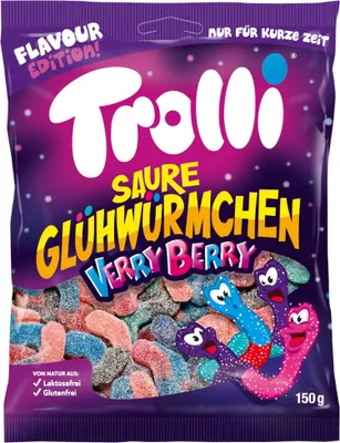 Produktbild von Trolli Saure Glühwürmchen Very Berry Limited Edition Packung 150g