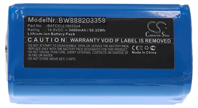 Produktbild von vhbw Akku Ersatz für Bigblue BATCELL18650x4 für Tauchlampe (3400 mAh, 14,8 V, Li-Ion)