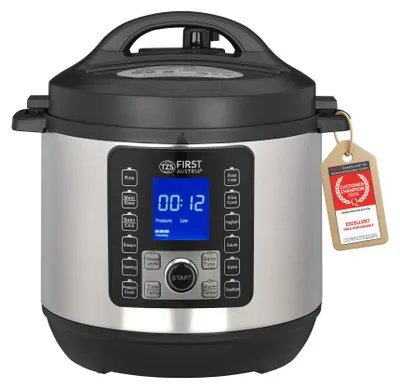 Multicooker 6L, 1000W, 12 Programme, Sous-vide, LCD-Display, Silber