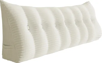 Immagine prodotto di Cuscino a cuneo ergonomico grande Cuscino poggiatesta in velluto a coste, cuscino da lettura, cuscino a cuneo, cuscino per la schiena, cuscino per il riposo, cuscino decorativo