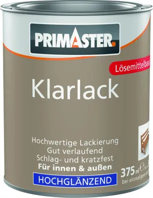 Produktbild von Primaster Klarlack 375 ml farblos hochglänzend