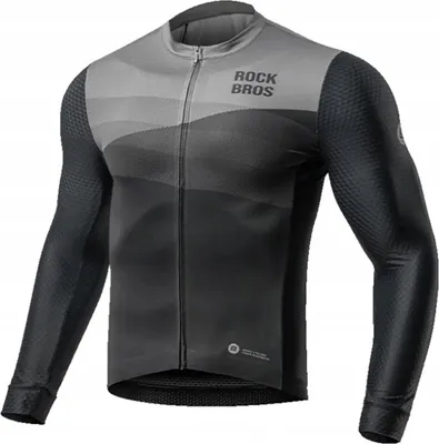 Obrázok produktu pre Rockbros Cyklistické tričko s dlhým rukávom jar/leto Xl Pohodlné čierne