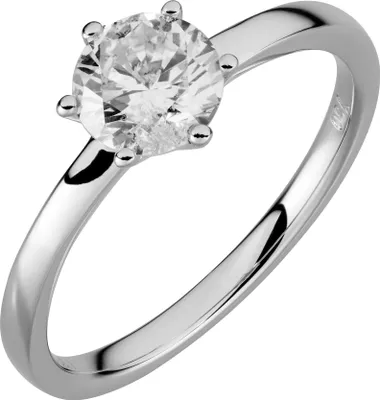 Produktbild von Orolino Ring 750/- Gold weiß 058 (18,5) Brillant weiß 067370135-2