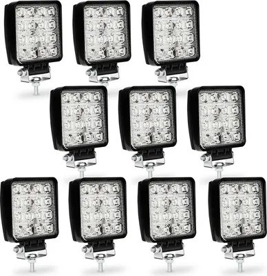 Produktbild von EINFEBEN 10x 48W LED Arbeitsscheinwerfer 12v Scheinwerfer Für Traktor, Auto, LED Strahler LKW, Offroad, PKW Zusatzscheinwerfer Rückfahrscheinwerfer Wasserdicht IP67 SUV Zusatzscheinwerfer