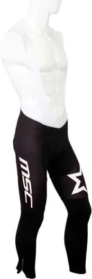 Produktbild von Thermo Fahrradhose mit Trägern Schwarz/Weiß Größe S mit robuster Schaumpolsterung