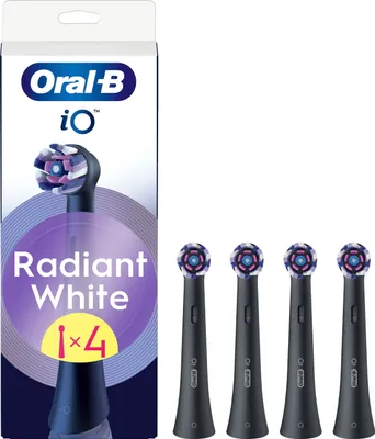 Zdjęcie produktu dla Wymienne główki szczoteczki iO Radiant White Black 4 szt
