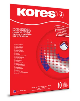 Produktbild von Kores Durchschreibepapier DIN A4 blau 10 Blatt