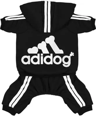 Produktbild von Haustierkleidung Hunde Overall Overall Welpe Katze Adidog Mantel Dicke Kleidung Chihuahua York Schwarz XS