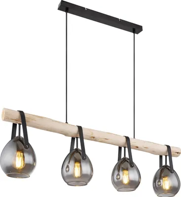 Produktbild von Globo Lighting Hängeleuchte Metall schwarz matt, 4x E27