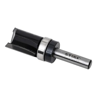 Produktbild von STIER Bündigfräser, mit Anlaufkugellager, 8 mm, Durchmesser 19 mm, Nutzlänge 25 mm, Hart-, Weich- und Holzverbundstoffe