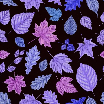 Produktbild von OUTDOOR DEKOSTOFFE OXFORD - Motiv Blätter in Violetttönen