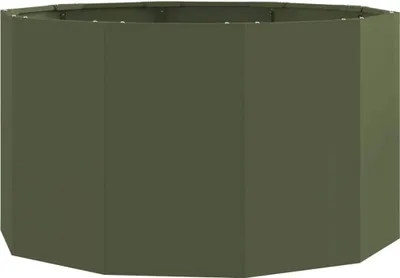 Produktbild von Pflanzkübel Olive Grün 90 x 90 x 50 cm Stahl