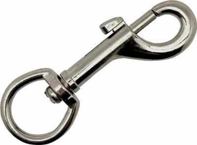 Produktbild von Schlüsselanhänger Mosqueton, Msq05, Nickelschichtstahl, 3/4, 82 mm