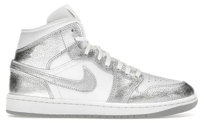 Image de Air Jordan 1 Mid SE Metallic Silver - EU : 36