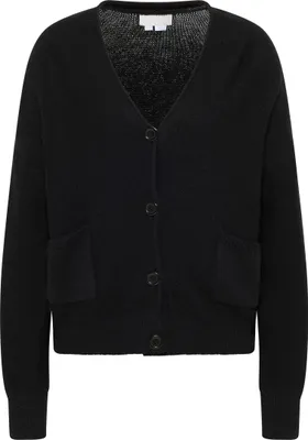 Produktbild von RISA damen strickjacke mit knöpfen - schwarz, M/L
