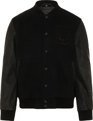 Produktbild von Rokker College Black Motorrad Leder-/Textiljacke, schwarz, 2XL
