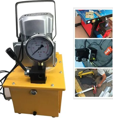 Obrázek produktu pro Elektrické hydraulické čerpadlo 220V 7L 70MPA Elektricky poháněné hydraulické čerpadlo 1400rpm 50HZ Ruční ventilové čerpadlo s 1,8m olejovou hadicí