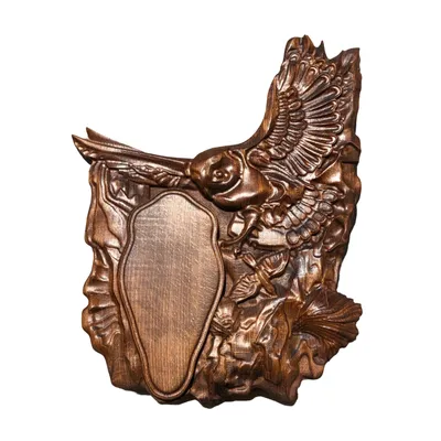 Immagine prodotto di Tavola Trophy shield roebuck quercia Composizione: tavola per cervi, capre - palissandro