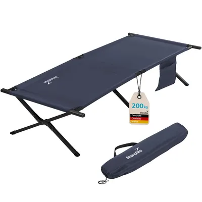 Produktbild von Skandika Mutenia, Kindereinzelbett, 200 kg, 600 D, 10,6 kg, Dunkelblau, Polyester