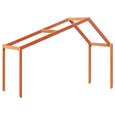 Obrázek produktu pro vidaXL Stříška na dětskou postýlku vosk hnědá 213x95,5x144,5 cm masiv