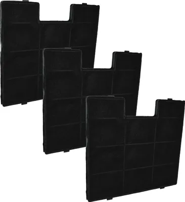 Produktbild von vhbw 3x Aktivkohlefilter Ersatz für BAUMAN FWK 240 für Dunstabzugshaube - 23,4 x 24,6 x 1,3 cm