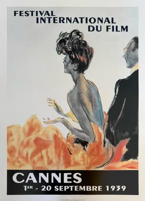 Produktbild von FILMFESTIVAL VON CANNES 1939 - Jean-Gabriel Domergue - 50x70 cm, Plakat