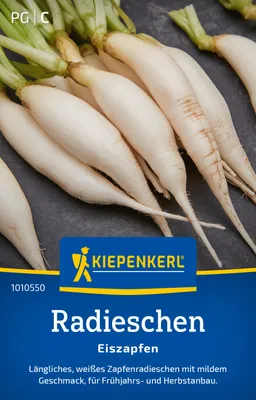 Produktbild von Kiepenkerl Radieschensamen Eiszapfen Raphanus sativus sativus 8-10 lfd. Meter