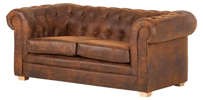 Produktbild von home24 2-Sitzer Sofa - Antiklederlook - Braun