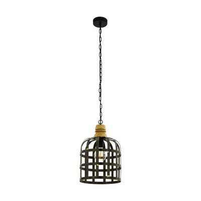 Obrázek produktu pro Závěsné svítidlo EGLO Oldcastle, závěsná industriální lampa, vintage, retro, závěsná lampa, jídelní stolní lampa, lampa do obývacího pokoje s paticí E27, Ø 31,5 cm