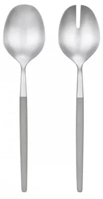 Produktbild von blomus Salatbesteck MAXIME Edelstahl Farbe Mourning Dove Kunststoffgriffe 68551