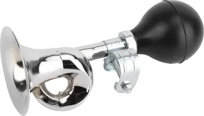 Produktbild von Klassische Fahrradhupe aus rostfreiem Metall, super lauter Bugle-Horn, langlebiges Fahrradzubehör für sicheres Fahren