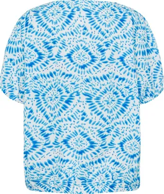 Produktbild von 30966 Brax, Viva,  Damen Bluse Tunika Shirt, Jersey, weiß blau floral, 42