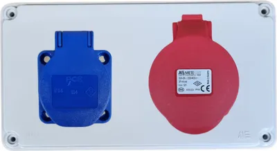 Produktbild von IP44 Stromverteiler Verteilerkasten Sicherungskasten 1x 230V IP44 _Ohne _1x 32A IP44_40202005_Ohne Kabel