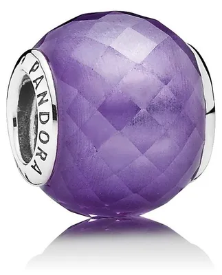 Image de Charm Pandora pour femmes, couleur améthyste facettée, argent, référence 791499ACZ
