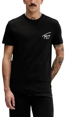 Produktbild von Tommy Hilfiger Jeans Herren T-Shirt Schwarz 497241 : Größe - M Größe: M