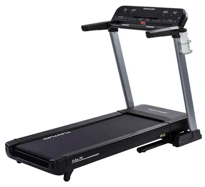 Produktbild von Tunturi Fitrun 70i Klappbares Laufband - Laufband mit 19 Trainingsprogrammen - 15 Neigungsstufen - LCD-Monitor - 0,8 - 20 km/h - Inkl. Fitness App